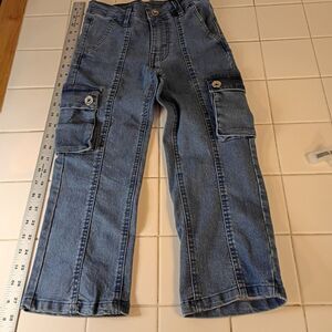New With Tags Girls size 5 Pink Velvet cargo jeans